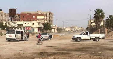 انتظام المرور بميدان الشهيد محمد سلمى السواركة بشمال سيناء بعد إغلاق 6 سنوات