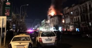 صور.. حريق ضخم في العاصمة السورية دمشق وقوات الإطفاء تحاول إخماده