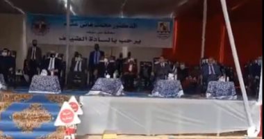 زهور وعروض في احتفال بنى سويف بعيدها القومى بحضور 6 محافظين سابقين.. فيديو
