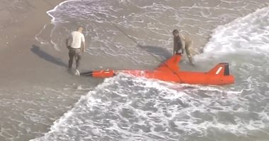 طائرة بدون طيار تسقط على شاطئ بولاية فلوريدا وتسبب الذعر..اعرف القصة