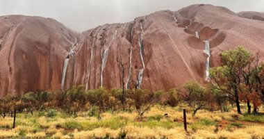 شلالات الصخرة الملونة فى أستراليا تتجمل بسبب موجة الفيضانات العارمة.. ألبوم صور