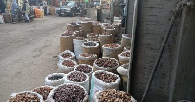 جولة داخل سوق البلح بمنوف.. الأسعار من 5 جنيهات حتى 60 جنيها.. صور