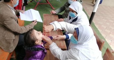 إطلاق الجرعة الثانية من الحملة القومية للتطعيم ضد مرض شلل الأطفال بالغربية