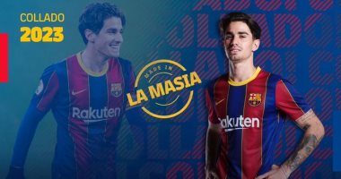 برشلونة يعلن تمديد عقد كولادو قائد فريق لا ماسيا حتى 2023