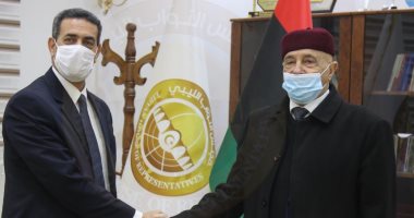 رئيس المفوضية العليا فى ليبيا يستعرض مع رئيس البرلمان التحضير للانتخابات