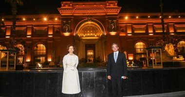 رئيسة منظمة اليونسكو تصل مصر لحضور موكب المومياوات الملكية (صور) 