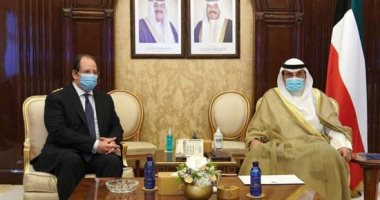 رئيس وزراء الكويت يستقبل الوزير عباس كامل رئيس المخابرات العامة