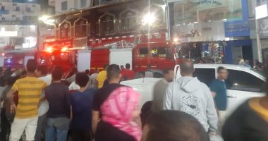 الحماية المدنية تسيطر على حريق مطعم فى ميدان السقالة بالغردقة دون إصابات