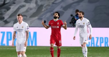 محمد صلاح يحرز هدف ليفربول الأول ضد ريال مدريد فى الدقيقة 51