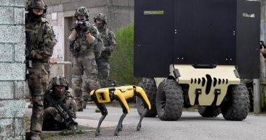 الجيش الفرنسى يختبر كلب روبوتى فى سيناريوهات القتال 