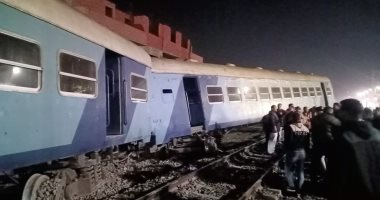 "الصحة": ارتفاع عدد مصابى حادث قطار الشرقية لـ15 راكبًا ولا وفيات.. صور