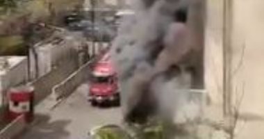 لبنان.. حريق كبير في محل للأحذية والجلود ببيروت