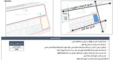 خريطة قطع الأراضى الجديدة 