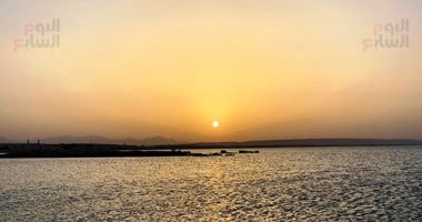 جمال غروب الشمس بشواطئ شمال مدينة الغردقة  فى 10 صور