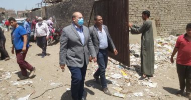نائب محافظ الجيزة يتفقد أعمال النظافة ورفع الإشغالات بمدينة كرداسة