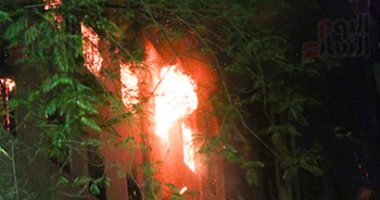 الحماية المدنية تسيطر على حريق فى كنيسة مارمينا بالعمرانية