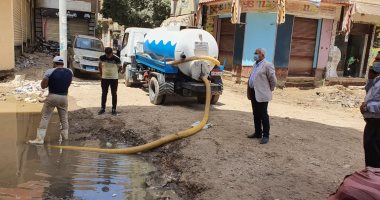 إصلاح وتجديد خطوط المياه والصرف الصحي بمدينة شبين الكوم