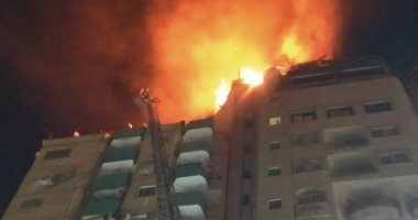 السيطرة على حريق الطابق الأخير بفندق بانوراما بطنطا دون إصابات.. صور