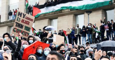 يهود يشاركون في تظاهرات ببلجيكا تطالب أوروبا بإدانة إسرائيل ومقاطعة منتجاتها