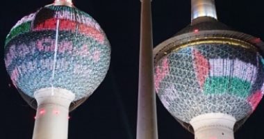 إضاءة أبراج الكويت بعلم فلسطين تضامنا مع الشعب الفلسطيني