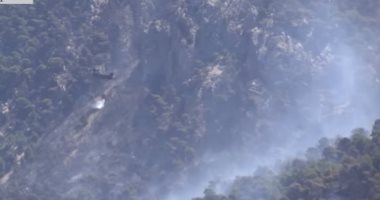 اندلاع حريق كبير في غابات اليونان وإخلاء 17 قرية.. صور