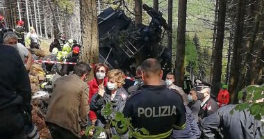 العربية: ارتفاع عدد قتلى حادث سقوط تليفريك شمال إيطاليا إلى 14 شخصا