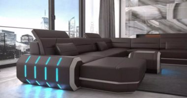 الأشكال الهندسية والتقنيات التكنولوجية موضة تصميمات الأريكة فى 2021