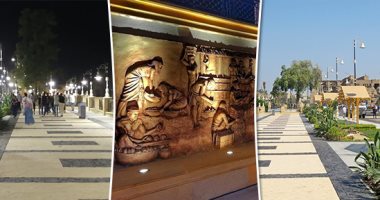 تجميل عاصمة الحضارة الفرعونية أمام السياح.. السحر والجمال يرسم كورنيش الأقصر