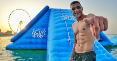 مصطفى محمد يستمتع بإجازته الصيفية قبل الانضمام لمعسكر المنتخب الأولمبى