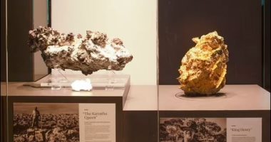 الصخور الأكثر قيمة بالعالم .. عينة من الذهب والفضة فى معرض بأستراليا