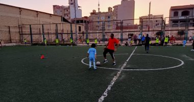 من هنا خرج "حسام غالى".. شاهد تدريبات كرة القدم لأطفال لـ شباب ونادى بيلا بكفر الشيخ