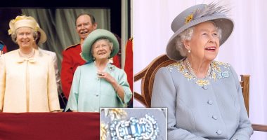 الملكة إليزابيث ترتدى "بروش" والدتها الأكوامارين فى احتفال عيد ميلادها الـ 95.. صور
