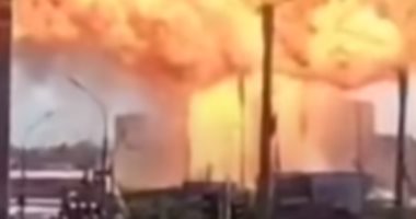 لحظة انفجار محطة وقود فى مدينة روسية بعد ثوان من ارتفاع الدخان.. فيديو