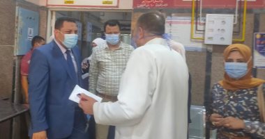 وكيل وزارة الصحة بالمنوفية يتفقد مستشفى بركة السبع فى جولة مفاجئة