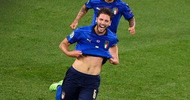 يورو 2020.. لوكاتيلي يواصل التألق ويسجل ثاني أهداف إيطاليا ضد سويسرا