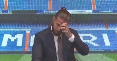 شاهد.. لحظة بكاء راموس في مؤتمر وداع ريال مدريد 