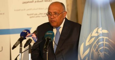 وزير الخارجية باحتفالية تكريم شهداء حفظ السلام: مصر شاركت بـ30 ألف عنصر منذ 1960