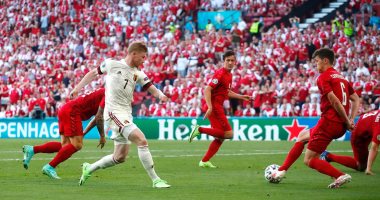 الدنمارك ضد بلجيكا.. دي بروين يحقق رقما قياسيا جديدا فى أوروبا