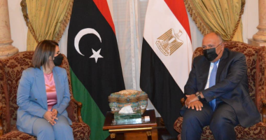 وزير الخارحية يؤكد لنظيرته الليبية دعم مصر للمسار السياسي الليبي