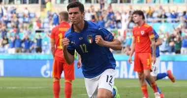 يورو 2020.. منتخب إيطاليا يتفوق على ويلز 1-0 فى الشوط الأول "فيديو"
