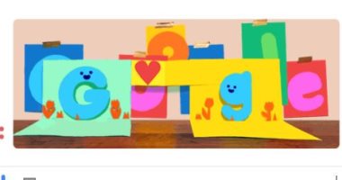 جوجل يحتفل بـ يوم الأب العالمى بتغيير شعاره لمجموعة قلوب