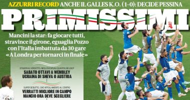 تأهل إيطاليا لثمن نهائي يورو 2020 ومستقبل إنريكي الأبرز فى صحف العالم.. صور