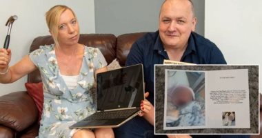 "الغيرة جننتها" بريطانية تحطم كمبيوتر وهاتف زوجها بسبب صورة طفل.. اعرف القصة
