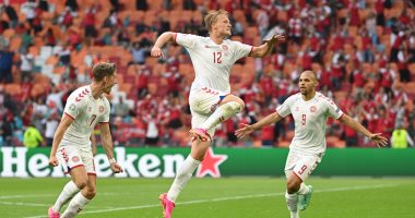 يورو 2020.. منتخب الدنمارك يتخطى ويلز برباعية ويتأهل لربع النهائى