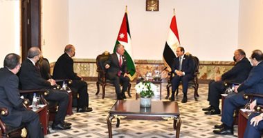 الرئيس السيسي يلتقى فى بغداد العاهل الأردنى لبحث التعاون المشترك