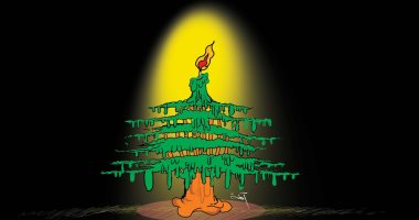 الأزمات تحرق لبنان فى كاريكاتير إماراتى