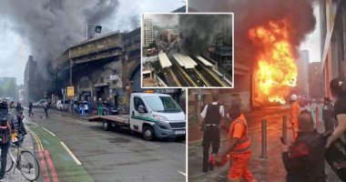 حريق كبير فى محطة بمترو لندن.. و"مترو" البريطانية: الأسباب غير معروفة بعد