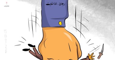 كاريكاتير صحيفة كويتية.. يد الأمن تسحق البلطجة