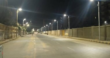 تطوير شوارع بحى غرب شبين الكوم وتركيب أعمدة إنارة ديكورية بمنطقة بشاير الخير