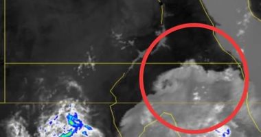 صور للأقمار الصناعية تشير لعاصفة ترابية قادمة من السودان تؤثر على جنوب البلاد
